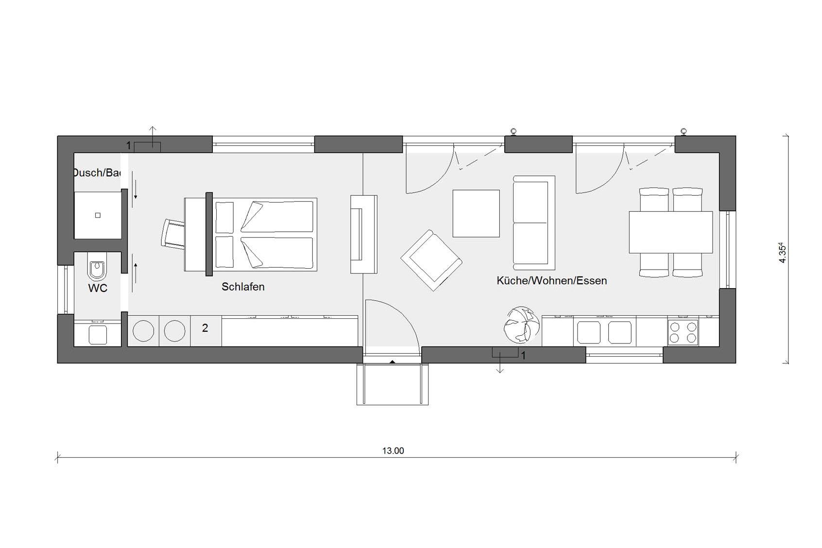 Grundriss Penthouse Wohnung F 10-045.1