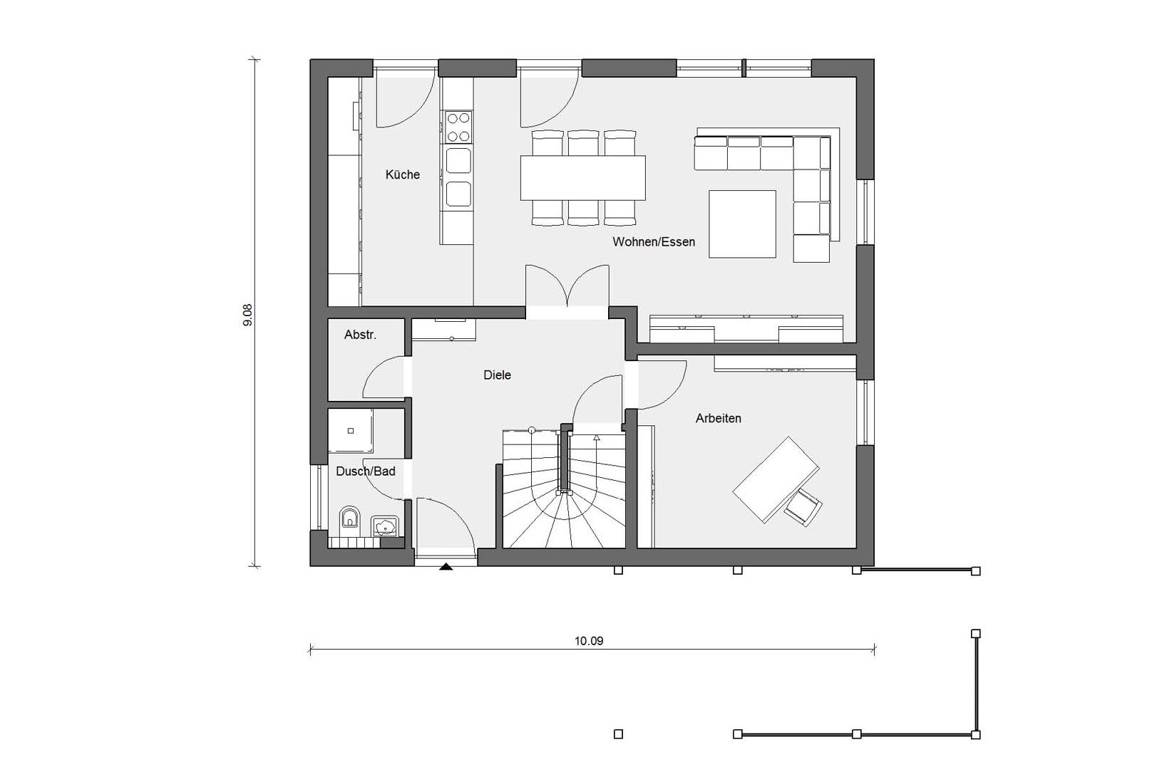 Floor plan ground floor E 15-140.3 House single storey