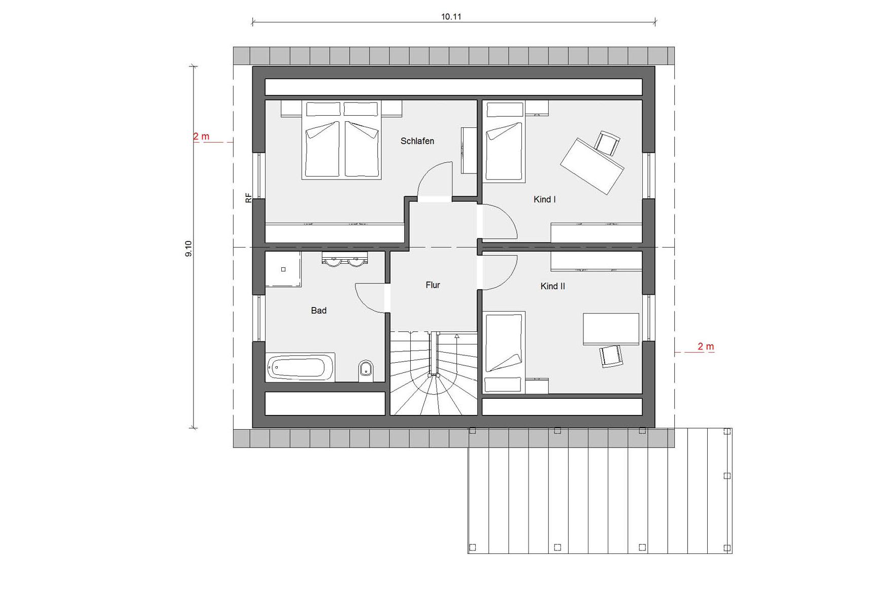 Floor plan penthouse E 15-140.3 House single storey