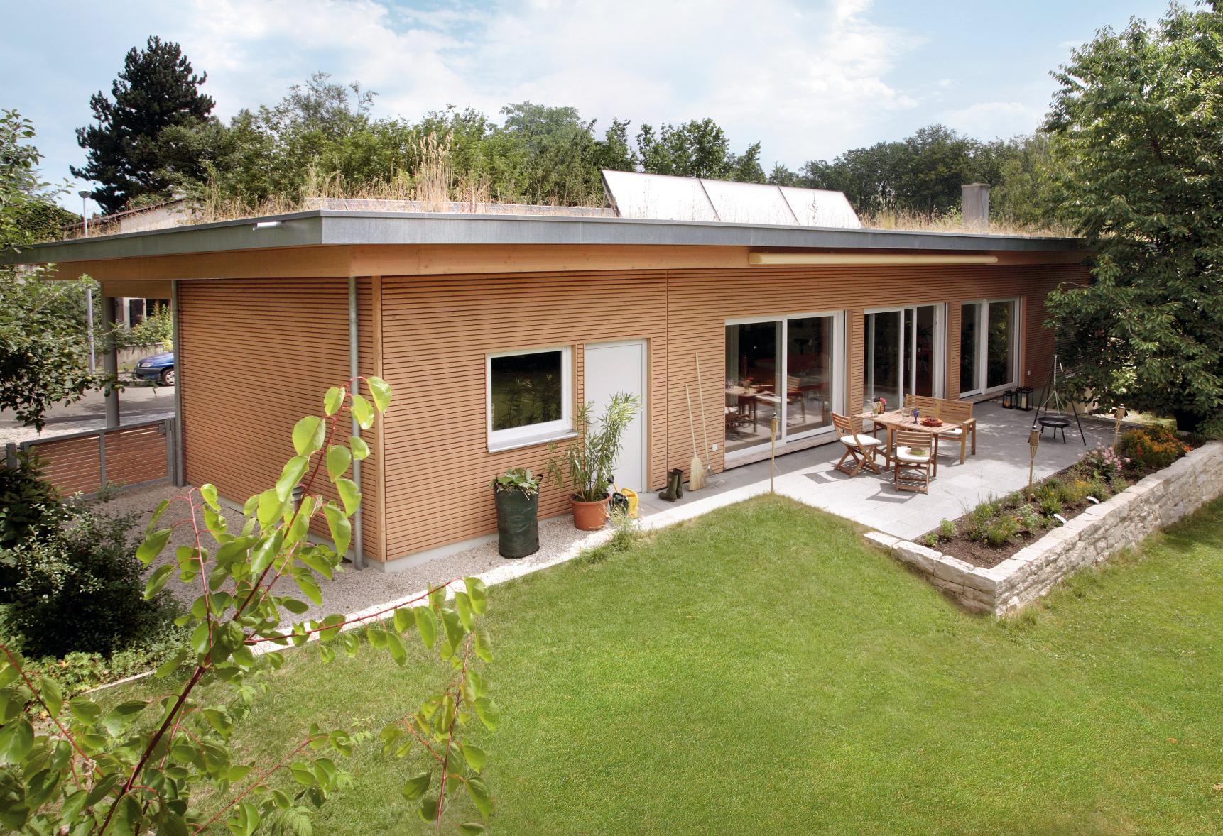 Bungalow mit Flachdach