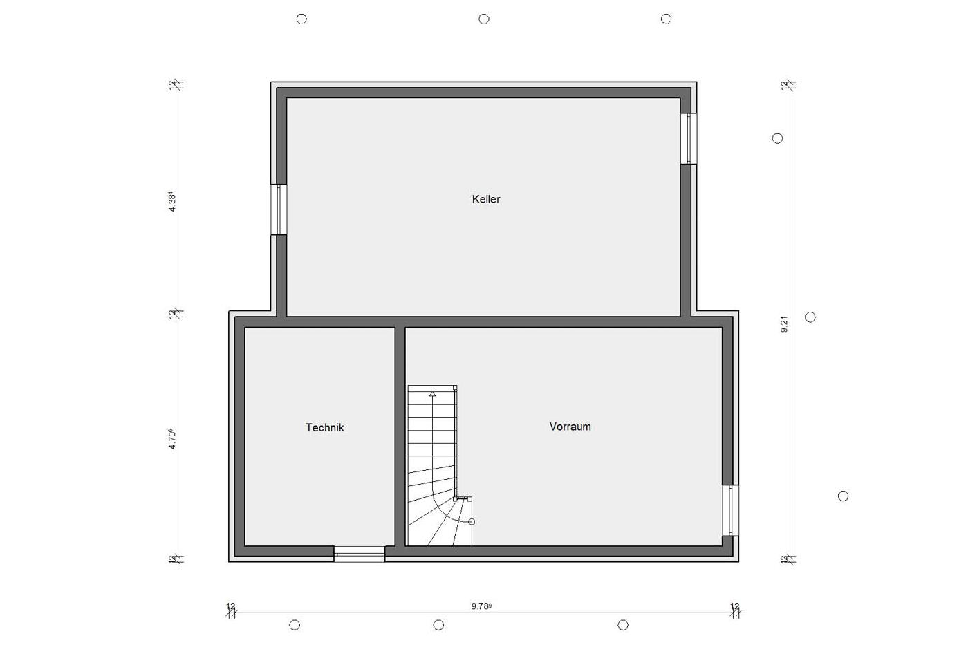 Plan d'étage cave Young Family Home E 15-146.3