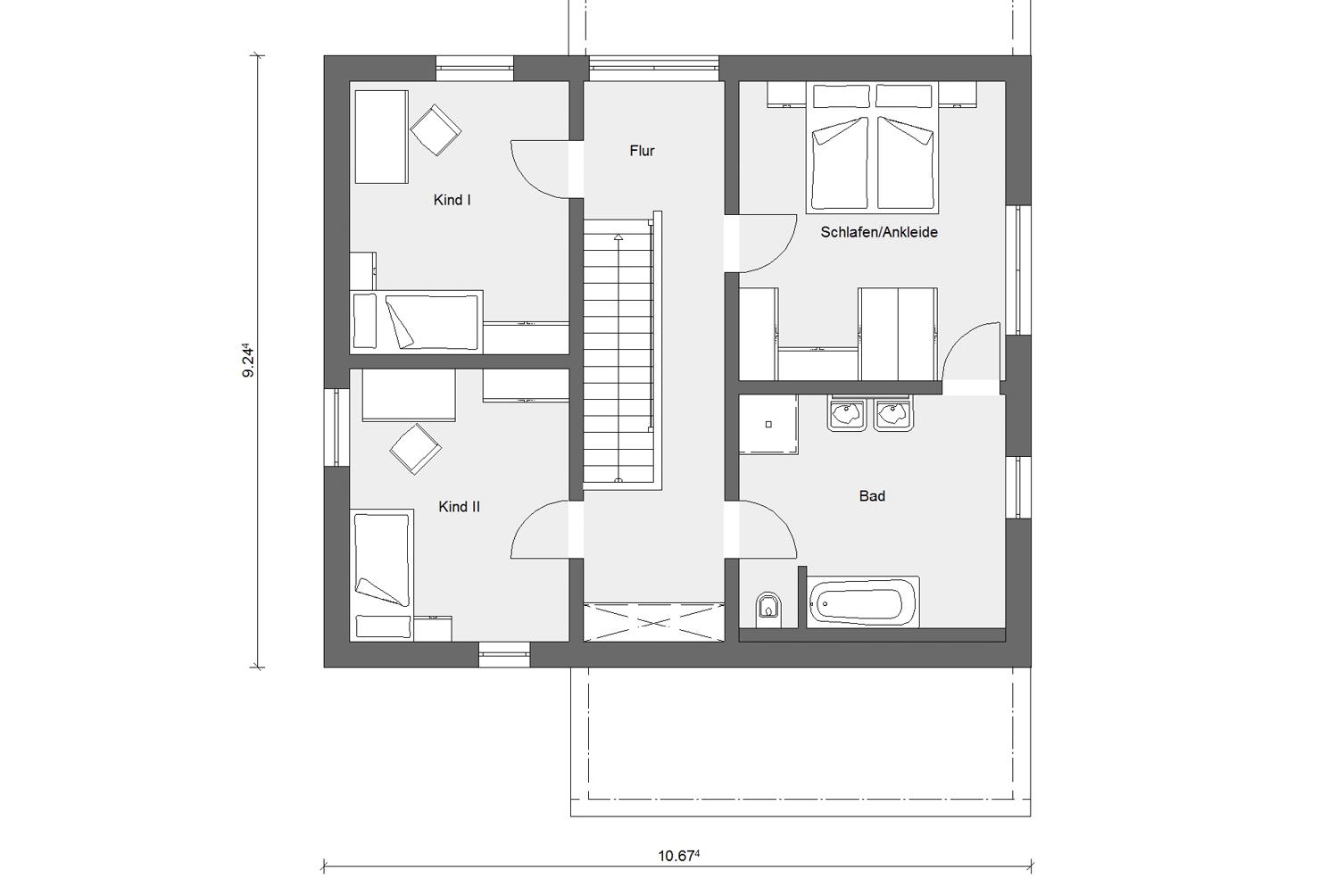 Floor plan attic E 20-156.5 SCHÖNER WOHNEN house