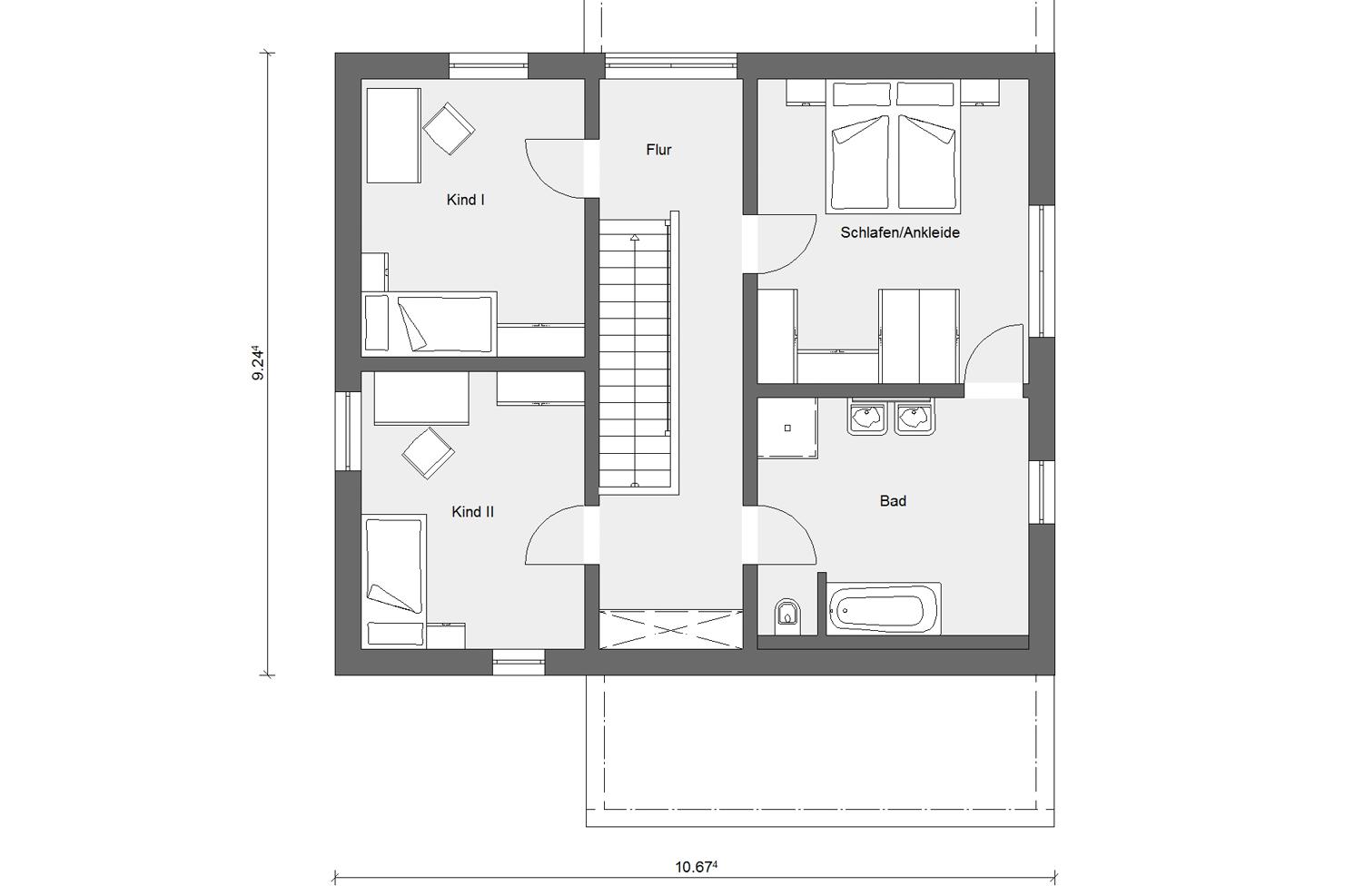 Grundriss Dachgeschoss E 20-156.5 SCHÖNER WOHNEN-Haus