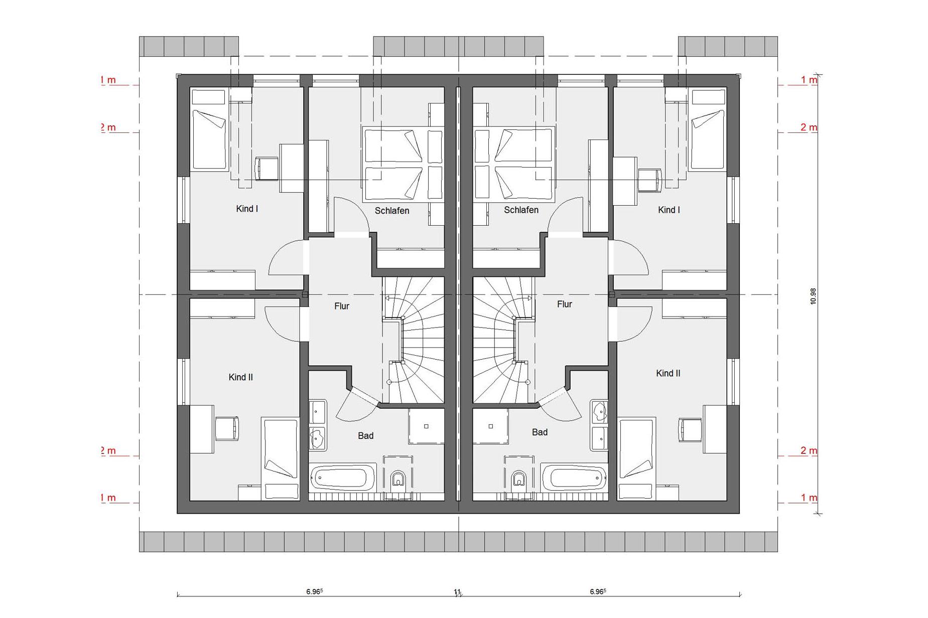 Plan d'étage grenier D 15-164.1/D 15-164.2 Communauté de construction