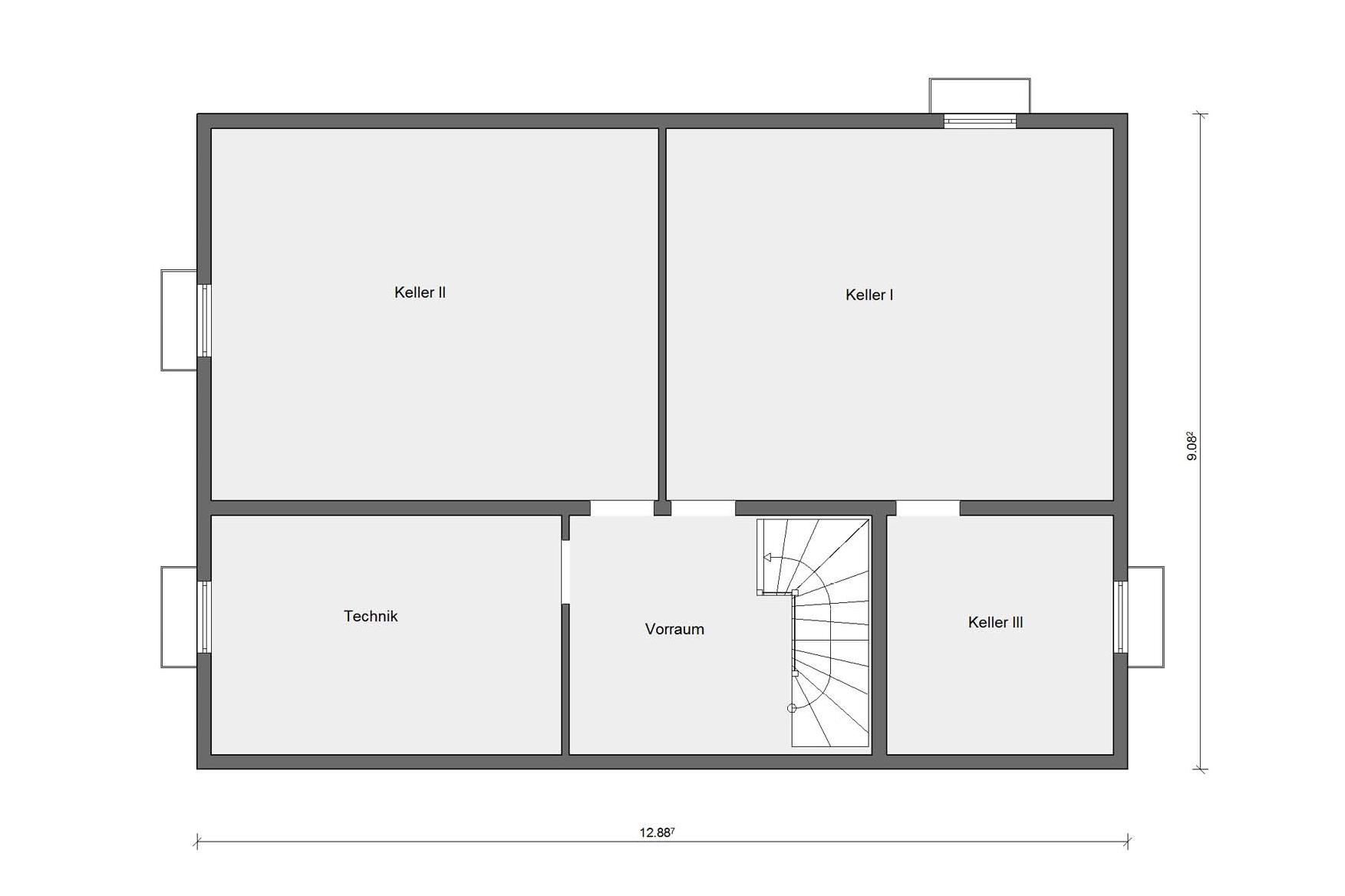 Grundriss Erdgeschoss Energiesparhaus E 20-196.1