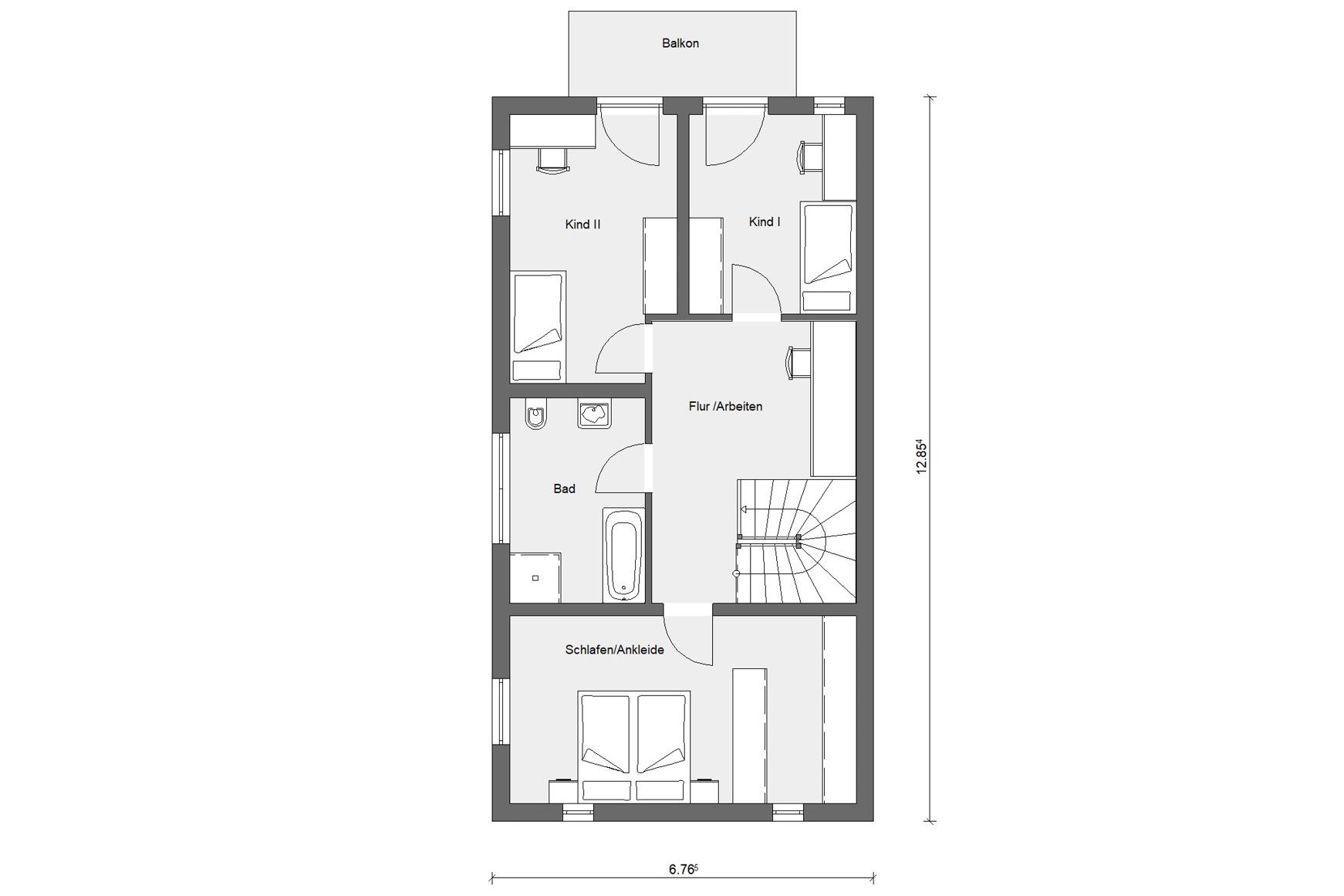 Grundriss Obergeschoss