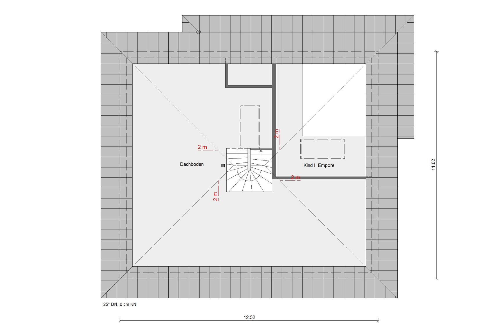 Grundriss Bungalow Dachgeschoss