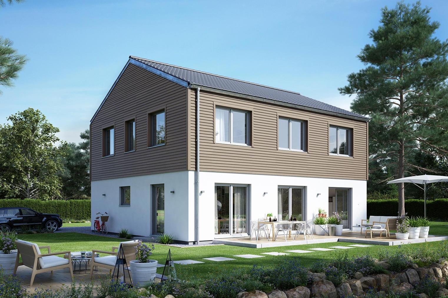 Pitched Roof House Without Roof Overhang Schworerhaus