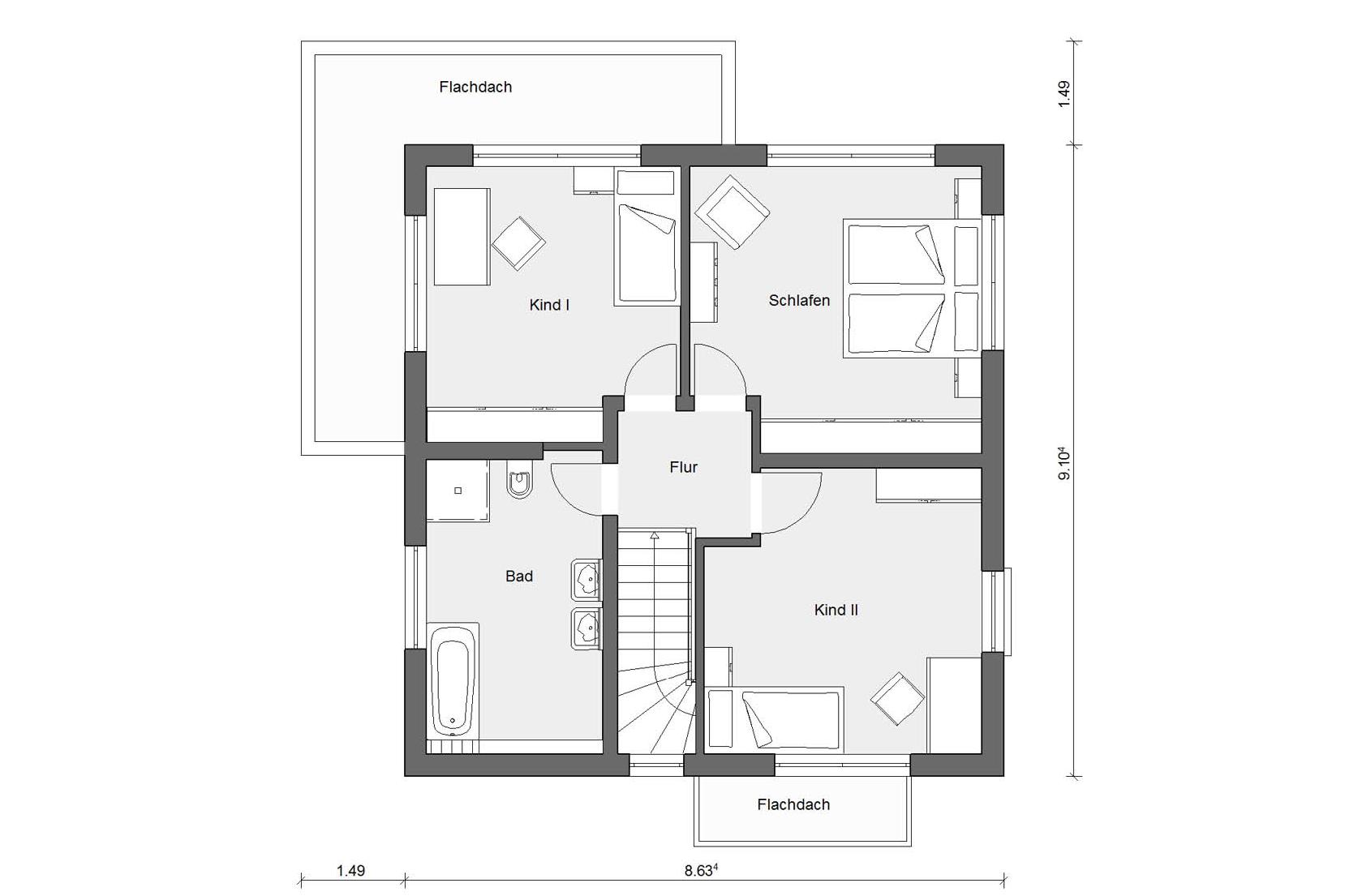 Grundriss Familienhaus