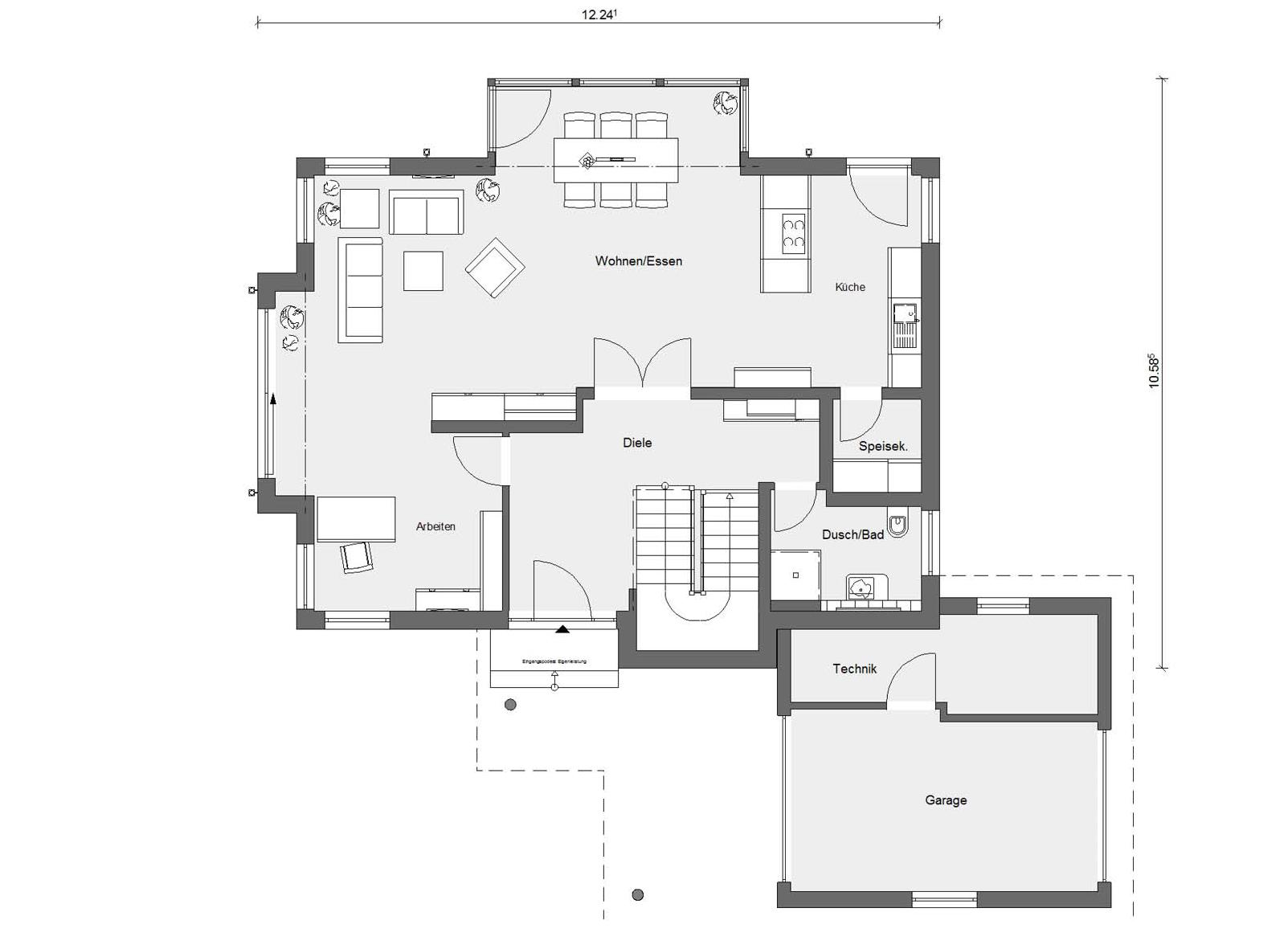 Grundriss Familienhaus