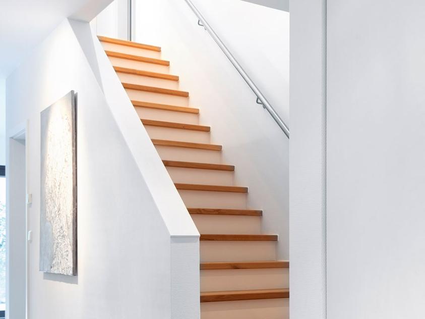 Banister as wall with handrail