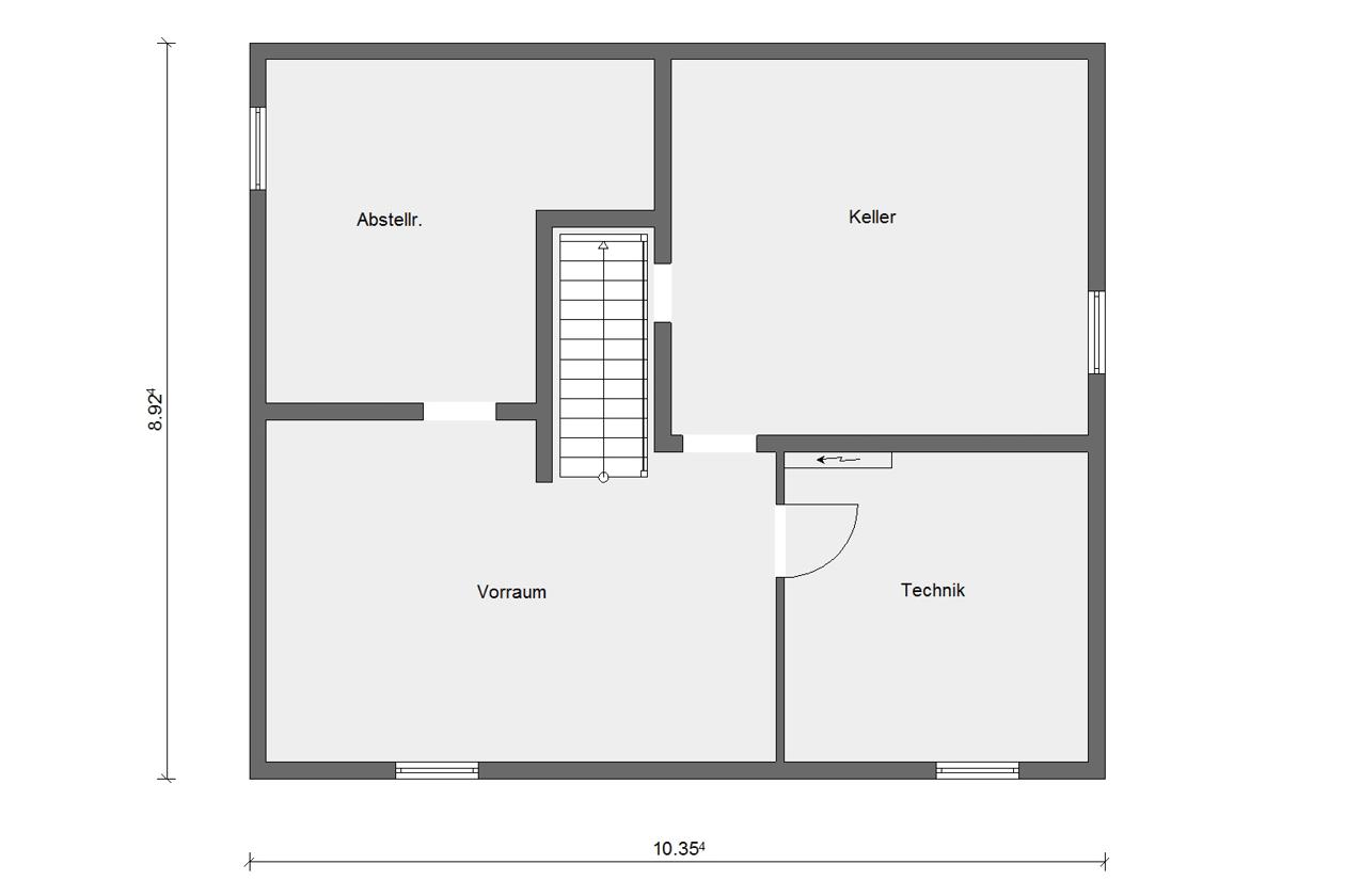 Grundriss Kellergeschoss E 20-156.5 SCHÖNER WOHNEN-Haus