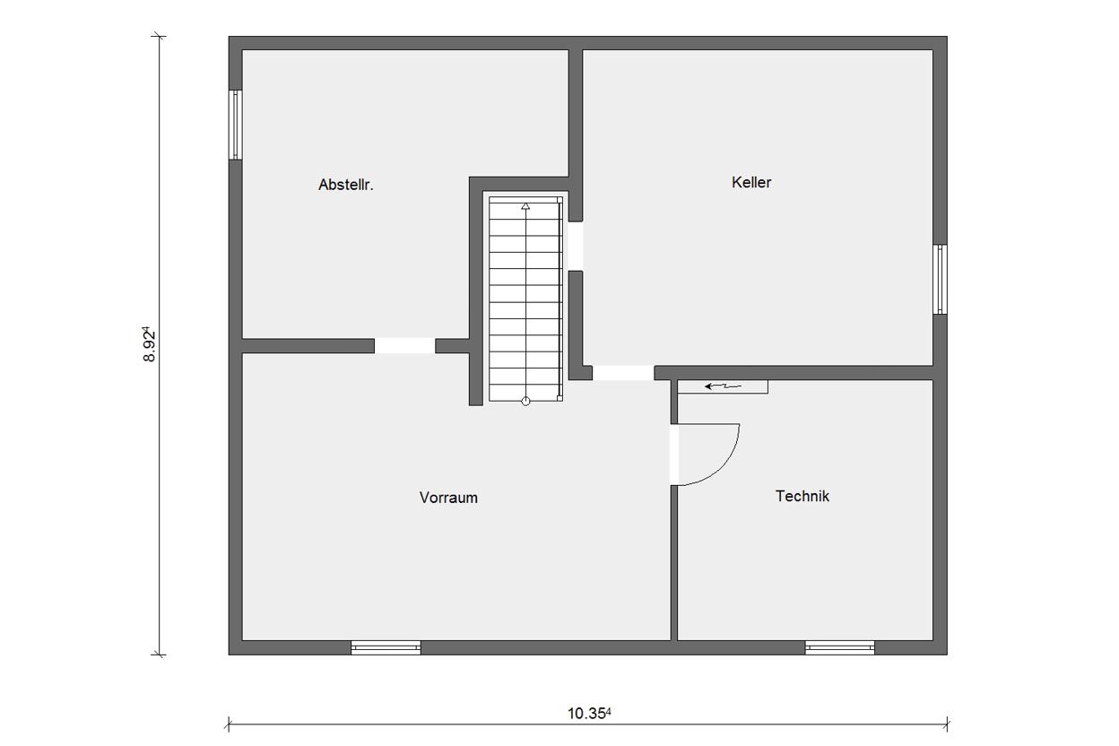 Grundriss Kellergeschoss E 20-156.5 SCHÖNER WOHNEN-Haus