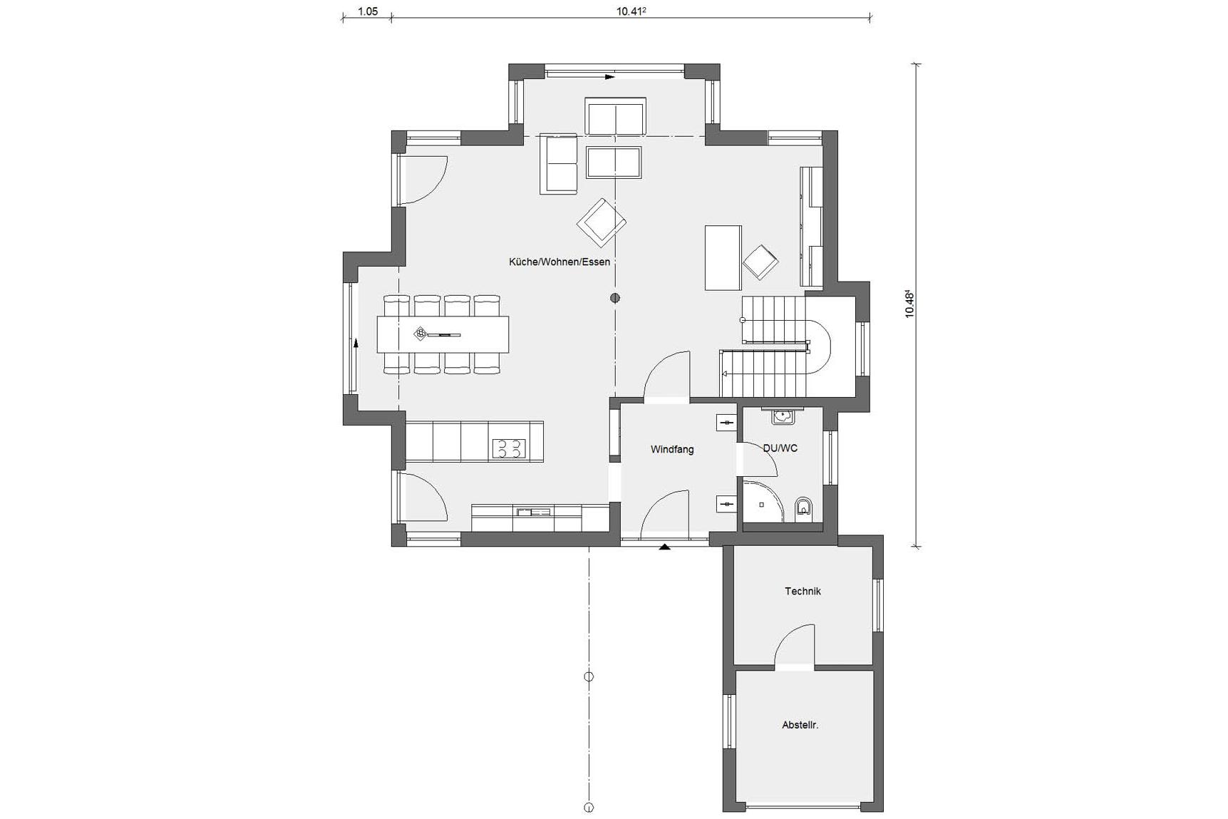 Grundriss Erdgeschoss E 20-159.10