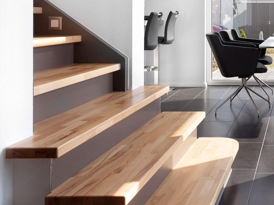 Stair materials - elegant wooden staircase
