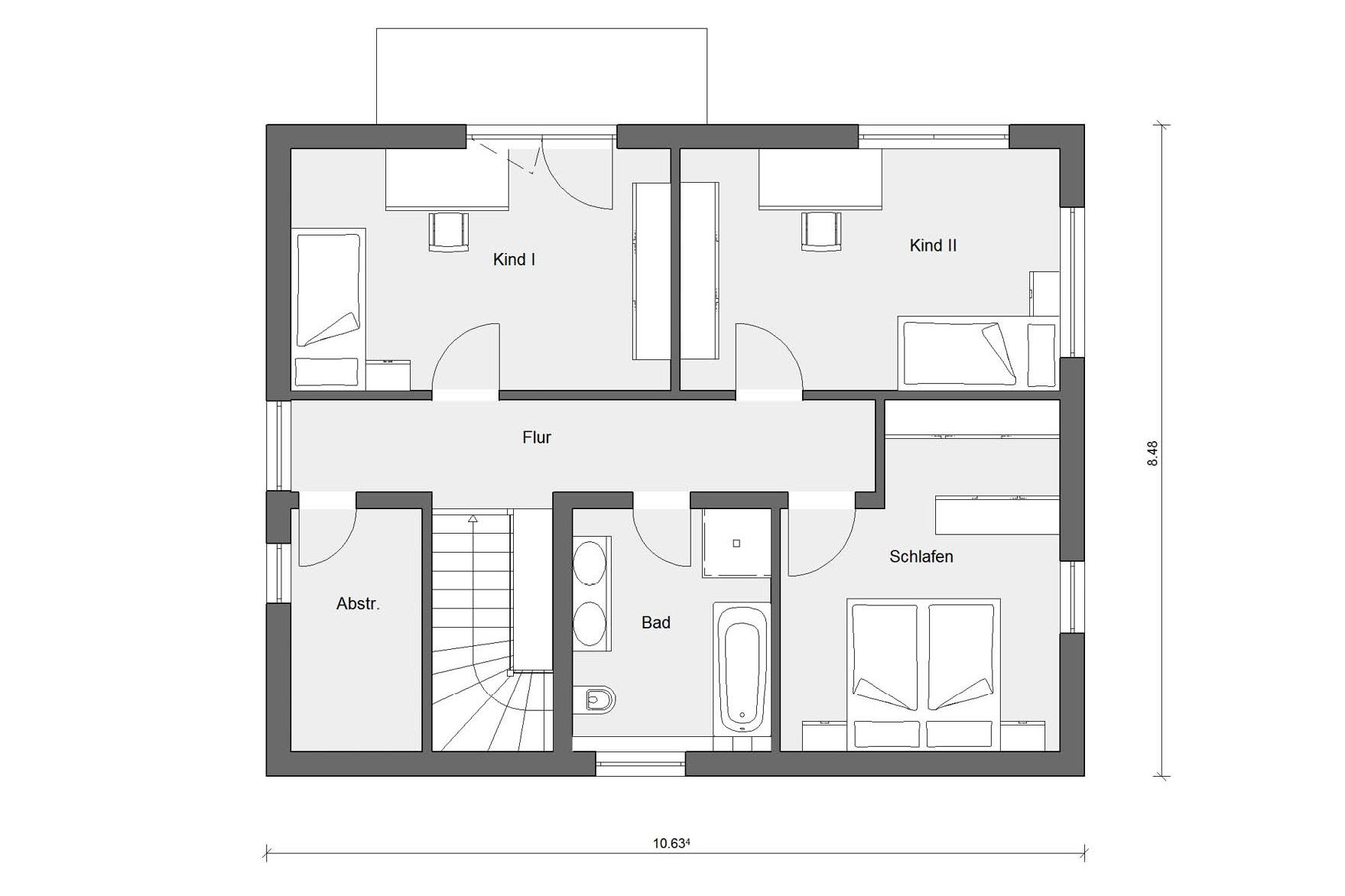 Grundriss Dachgeschoss E 20-149.2 Moderne Villa