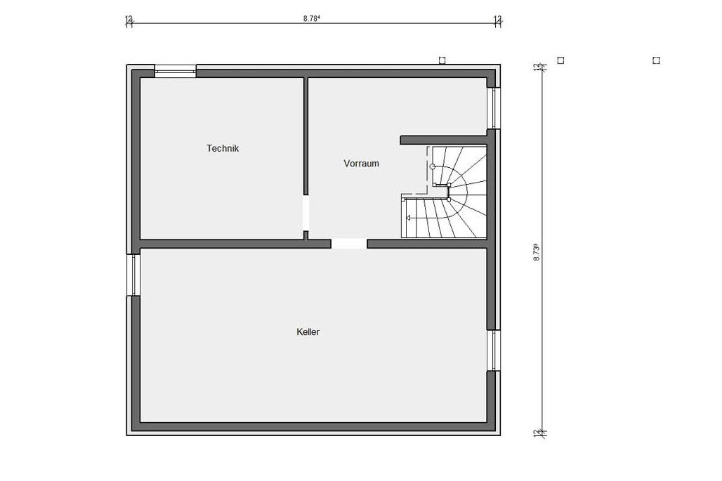 [Translate to Français:] Grundriss Kellergeschoss E 20-136.2 Individuelle Villa