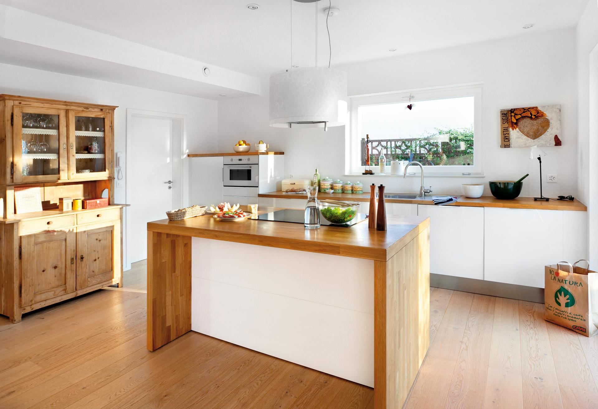 Modern kitchen in the country house look