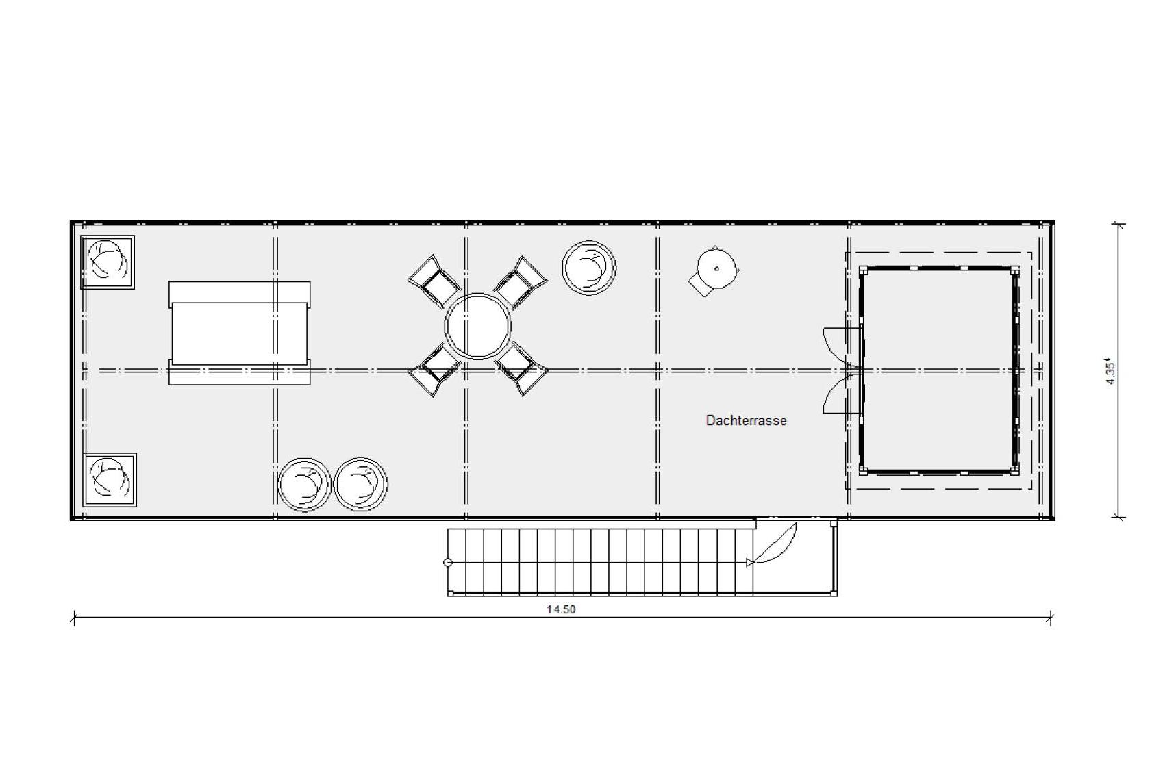 Green Living Space - Grundriss Dachgarten