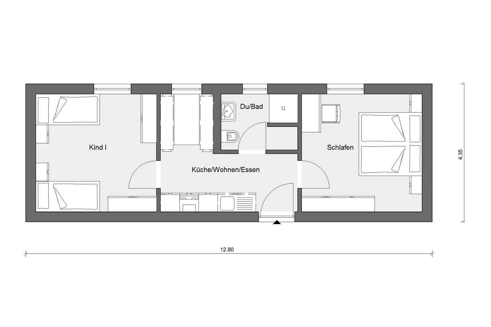 Grundriss FlyingSpace Mehrzweckwohnanlage Metzingen F 10-043.10