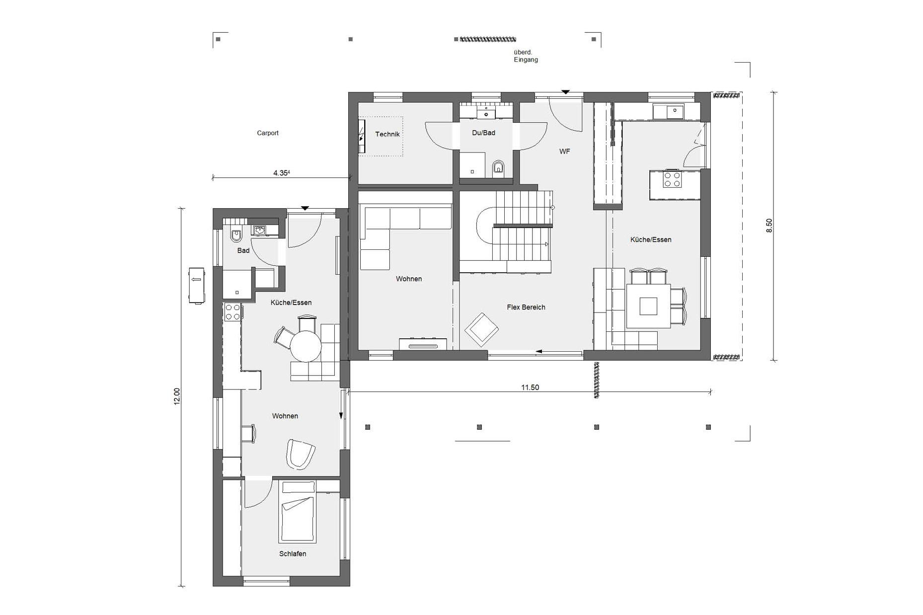 Floor plan ground floor Schwörer show house