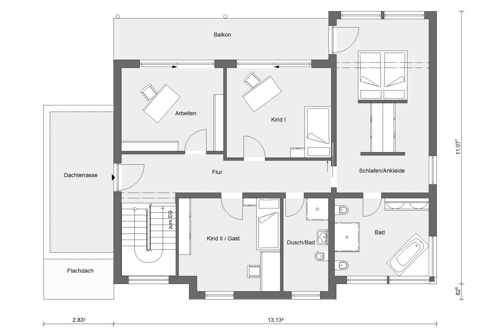 Grundriss Einfamilienhaus