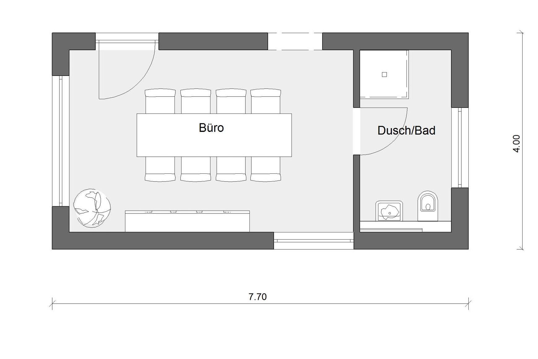 Grundriss Erdgeschoss FlyingSpace E10-023.1