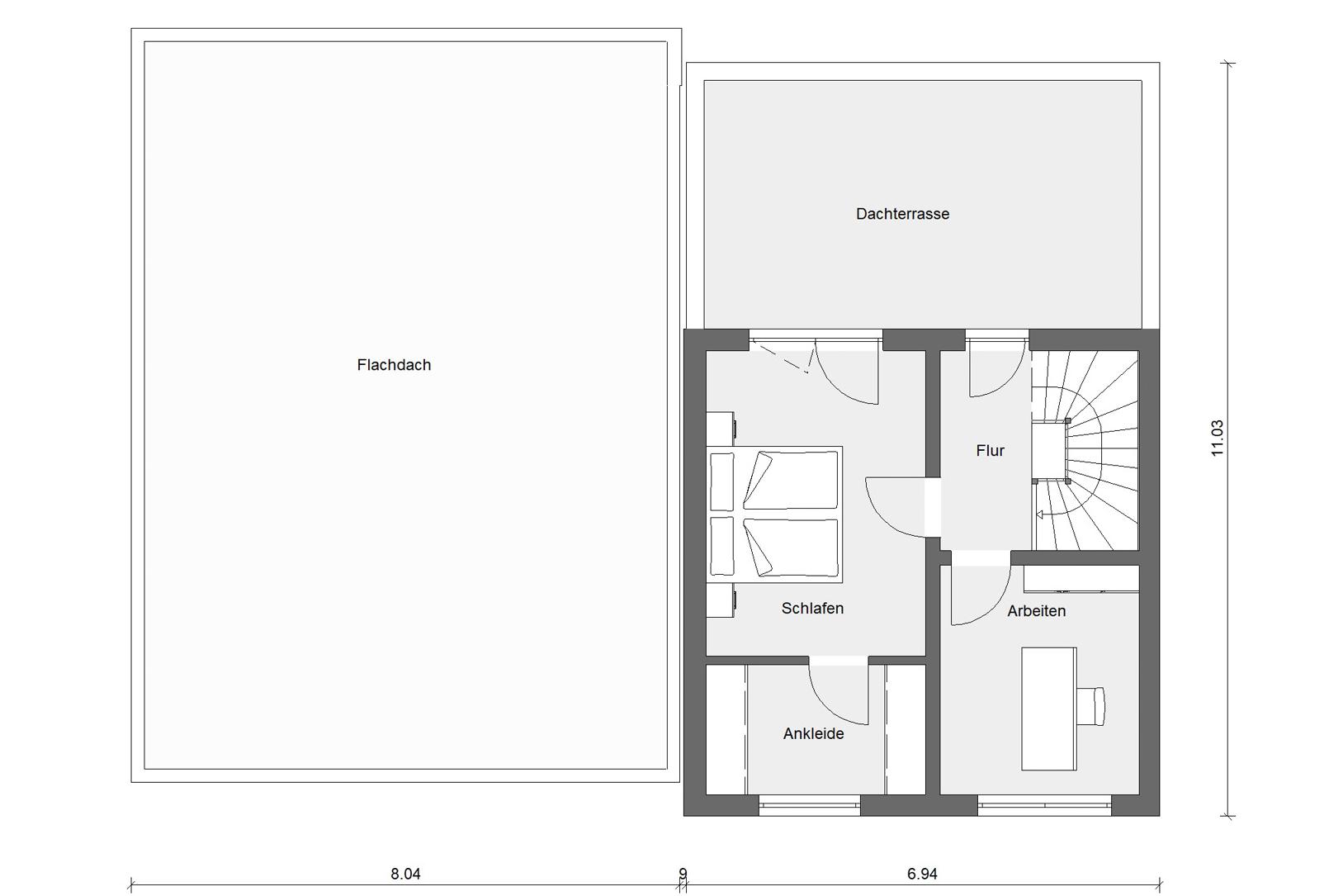 Grundriss Bauhausstil Doppelhaus