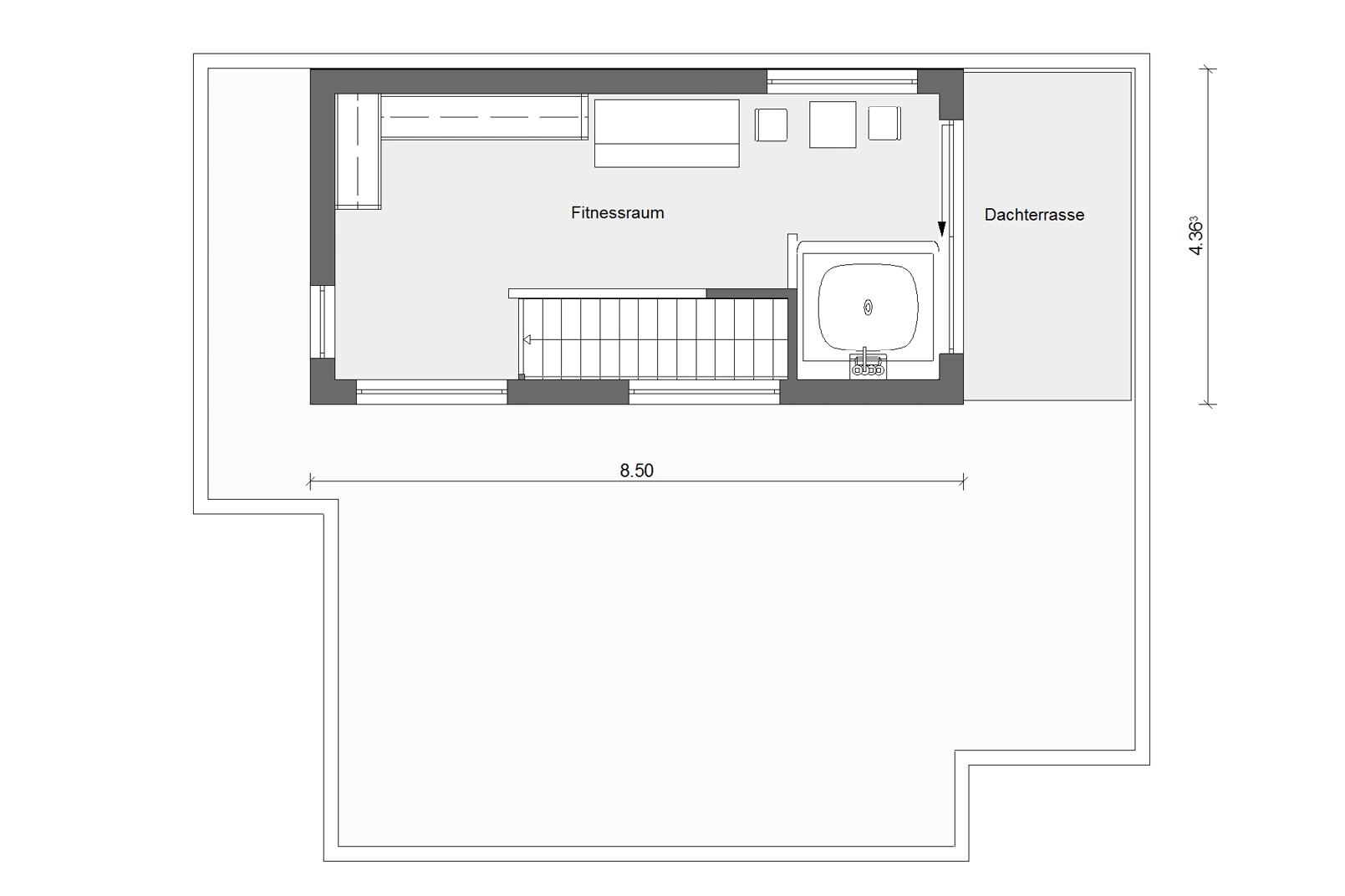 Grundriss Dachgeschoss Kubushaus E 20-189.3