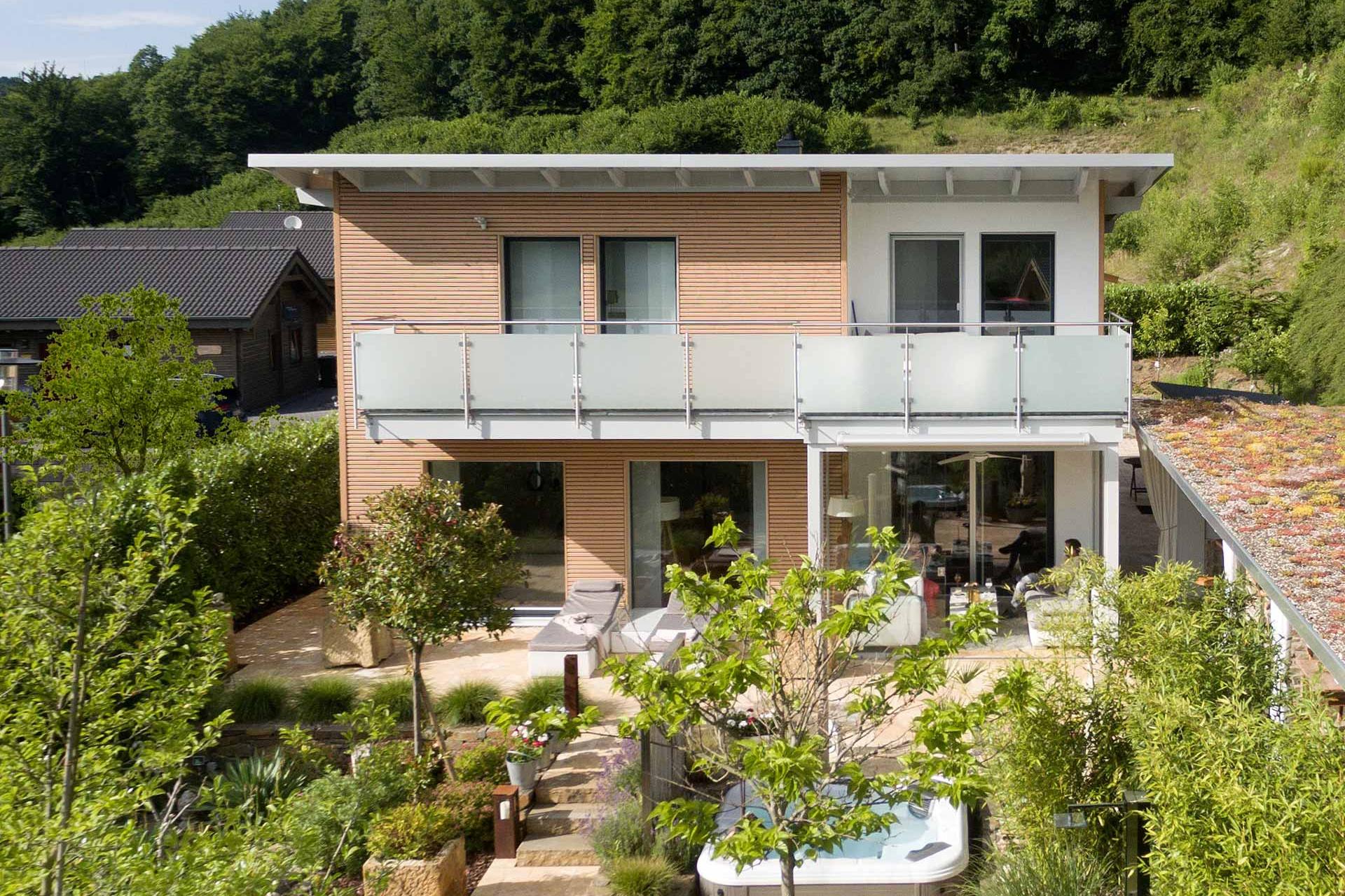 Single Family Home Modern Design With Balcony Schworerhaus