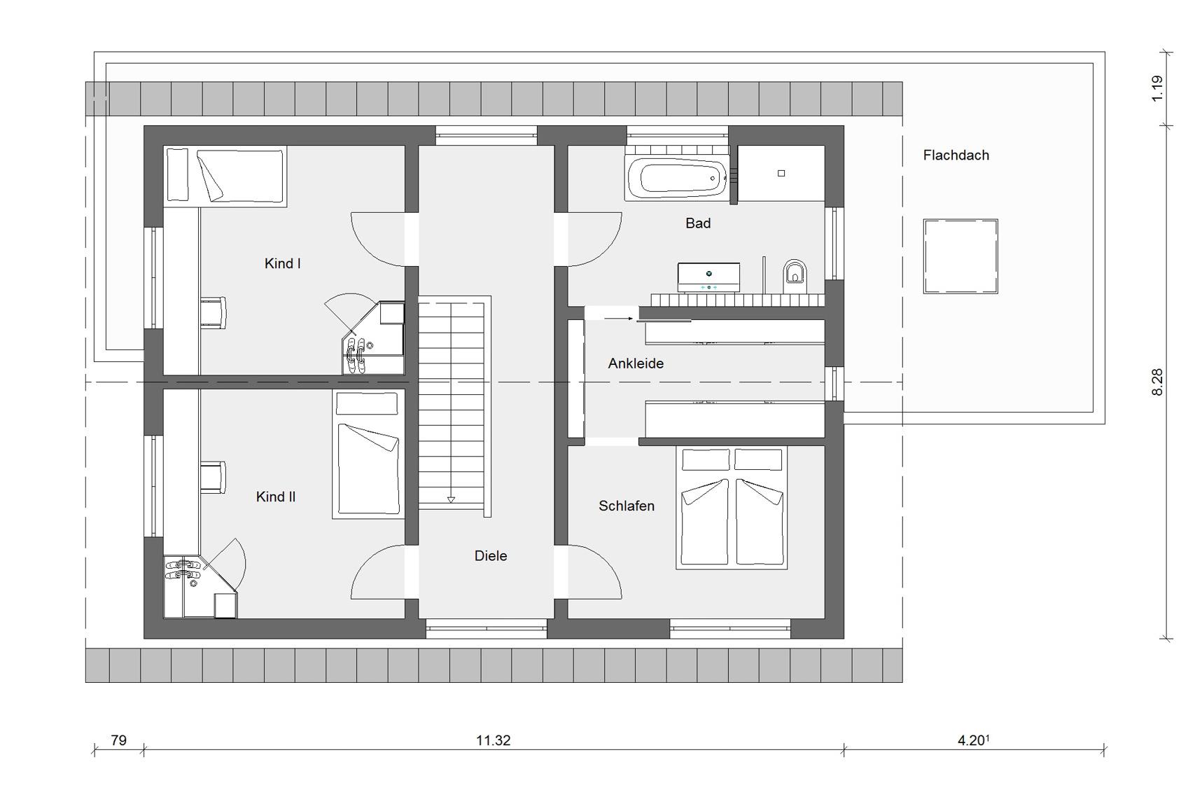 Grundriss Dachgeschoss