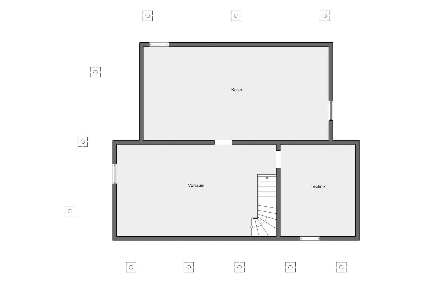 Pianta seminterrato E 15-199.1 Youg Family Home 2